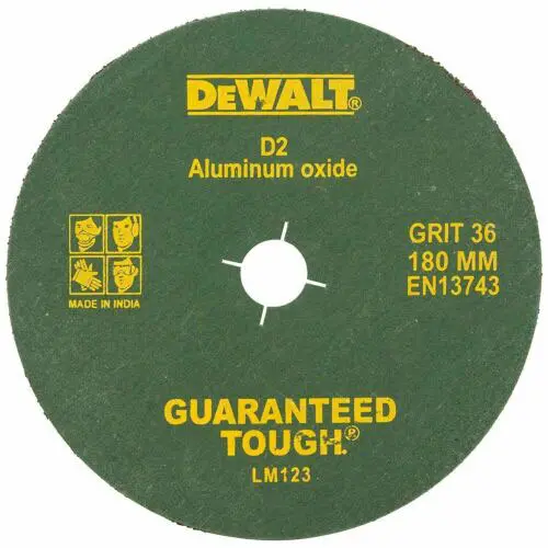 DeWalt DZC2 180mm 36 Grit Aluminium oxide Fiber Disc