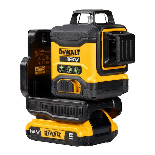 Dewalt 18v XR Compact 3x360 Green Laser Kit