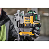 Dewalt 18v XR Compact 3x360 Green Laser Kit