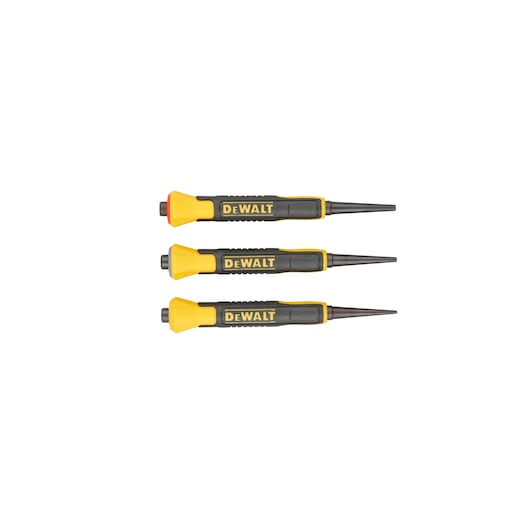 Dewalt 3 Pcs Bi-Material Nail Punch Set