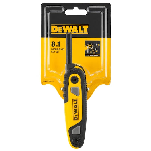 DEWALT FOLDING LOCKING HEX KEYS - METRIC