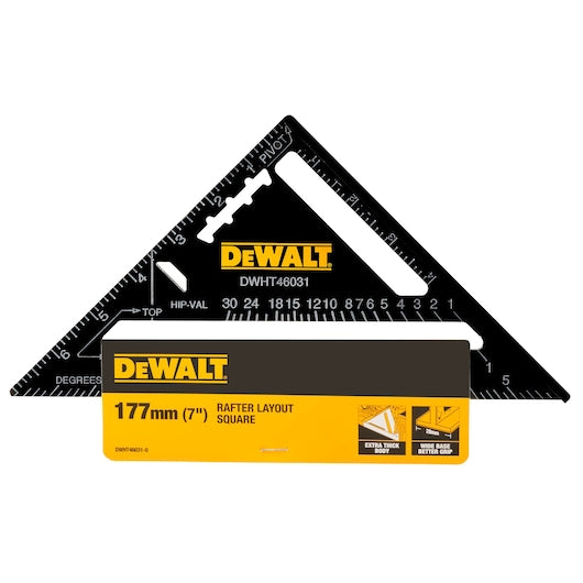 Dewalt 7 Inch / 177 mm Premium Rafter Square