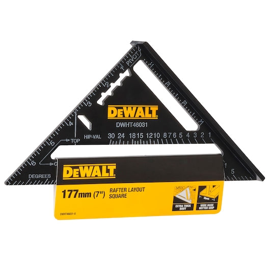 Dewalt 7 Inch / 177 mm Premium Rafter Square