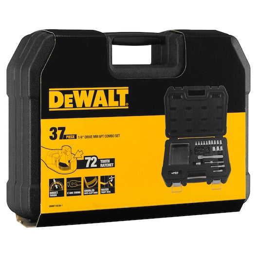 Dewalt 37 Pcs 1/4 Inch Sq. Drive 6 Pt Socket Set