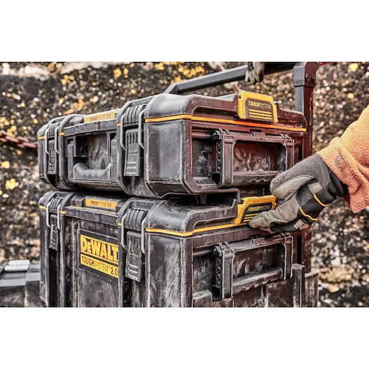 Dewalt Toughsystem 2.0 (DS166) Small Stackable Tool Box With 50 Kg Load Capacity