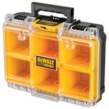 Dewalt Toughsystem 2.0 Half Width Clear Lid Deep Organiser With 6 Removable Deep Cups & 10 Kg Load Capacity