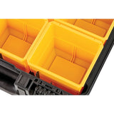 Dewalt Toughsystem 2.0 Half Width Clear Lid Deep Organiser With 6 Removable Deep Cups & 10 Kg Load Capacity