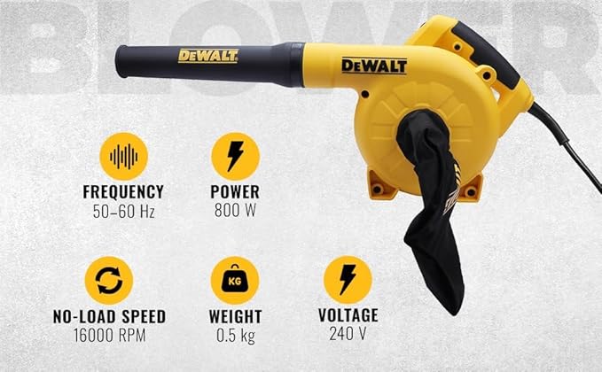 DeWalt DWB800 800W Corded Variable‑Speed Blower