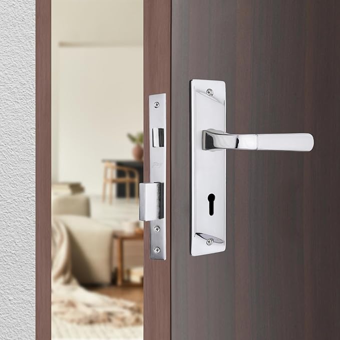 ELC 04 6 Lever Mortise Lock Satin Steel Model 7033