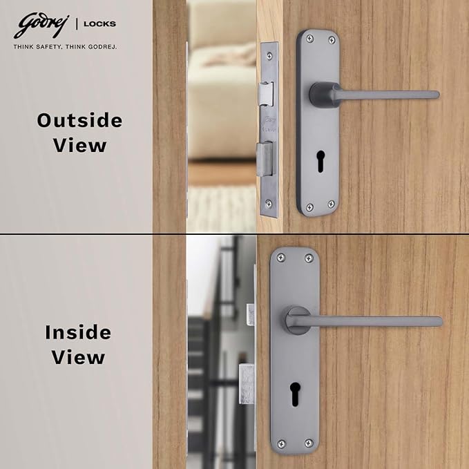 ELC 10 6 Lever Mortise Lock Matte Black Model 5015
