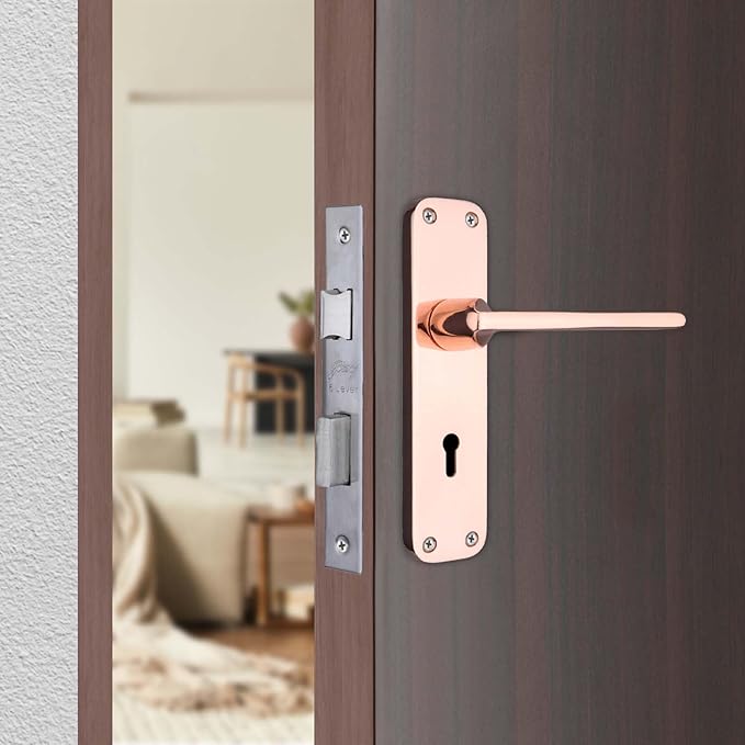 ELC 10 6 Lever Mortise Lock Rose Gold Model 6622