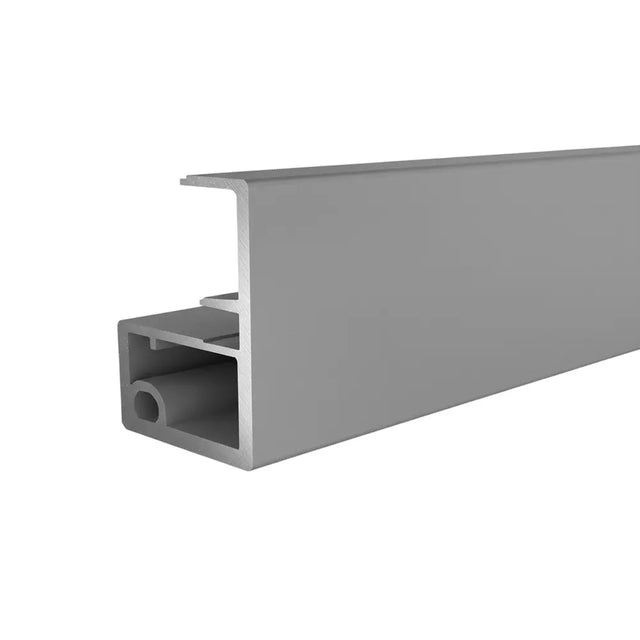 Ebco Aluminium Glass Shutter Profile with Handle for Recessed Hinge 25 - 4mm Sleeve
