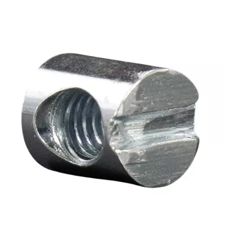 Ebco Barrel Nut – M6×12 mm, Zinc Plated White