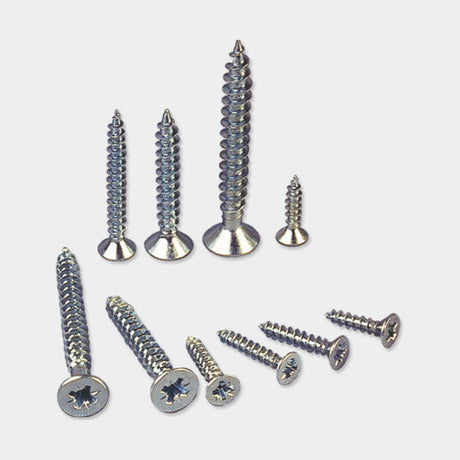Ebco Chipboard Screw - Nickel Plated