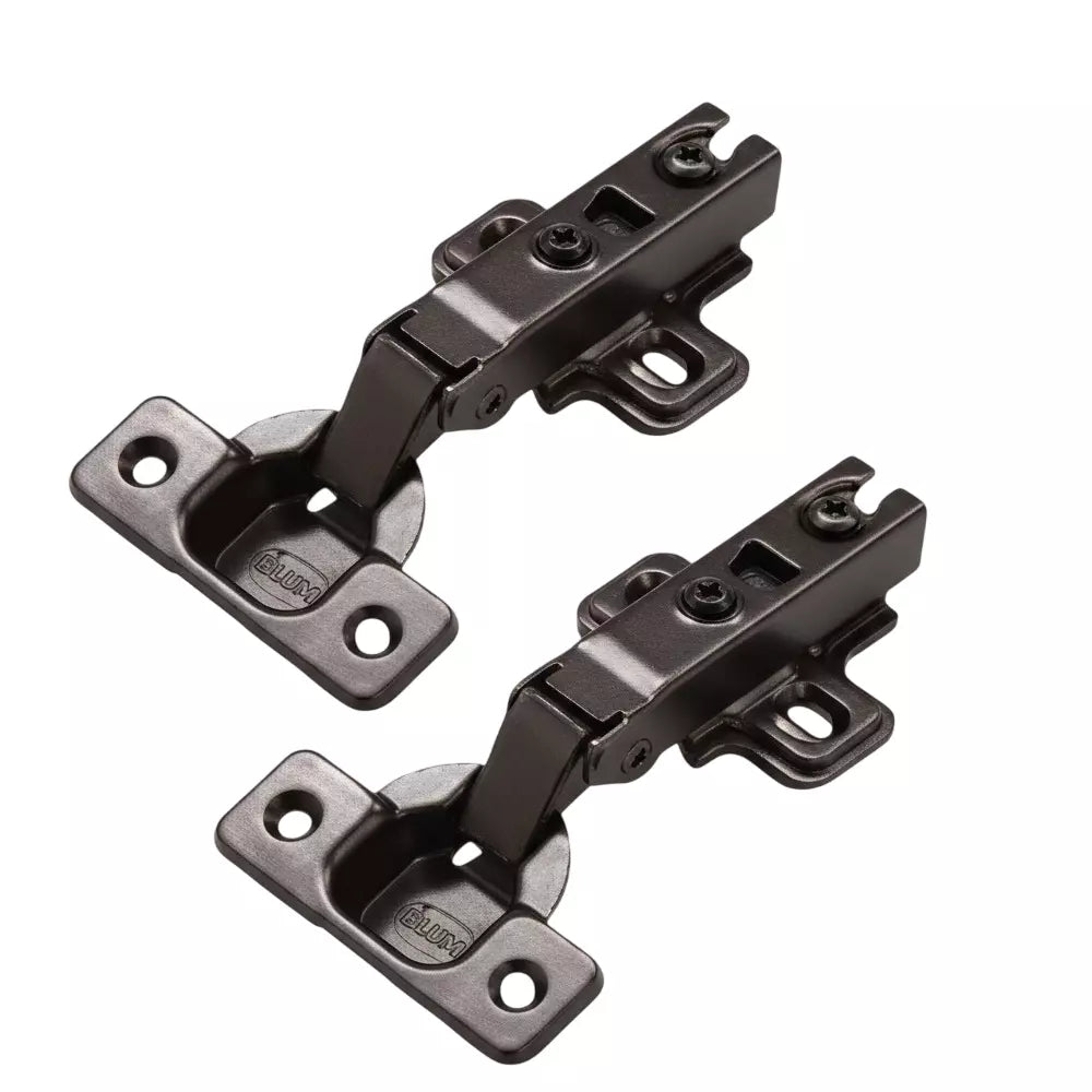 Ebco Euro Slow Motion Hinge  35mm Soft Close with 2 hole mounting Plate (Set of 2)