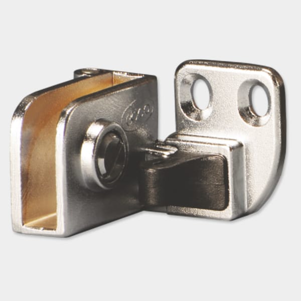 Ebco Glass Inset Hinge for 4–6mm Glass