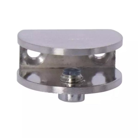Ebco Glass Shelf Bracket - Nickel Plated Satin