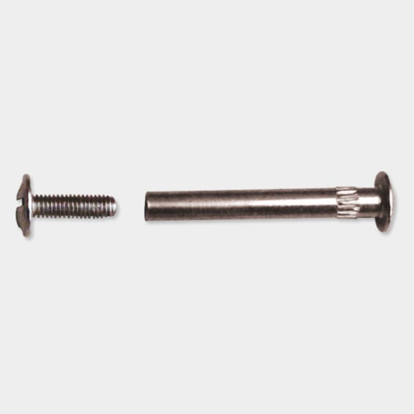 Ebco M4 One-Way Connecting Screw – Nickel Plated