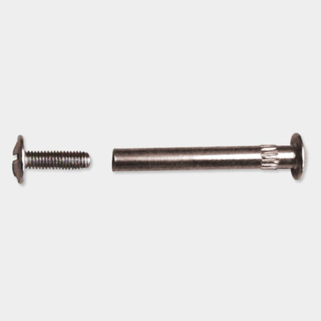 Ebco M4 One-Way Connecting Screw – Nickel Plated