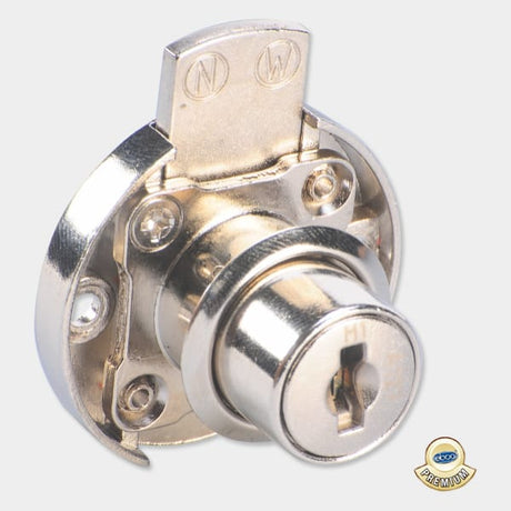 Ebco Multi Purpose Lock - Round with Receiver Plate, 19 mm