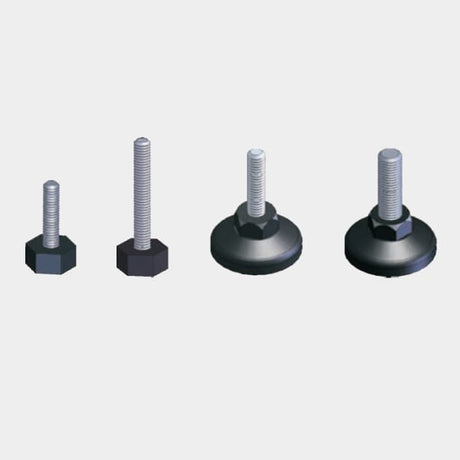 Ebco PSR824-29 Round Plinth Screw – M8×24mm (Plated/Nylon)