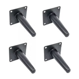 Ebco Round Black Sofa Leg