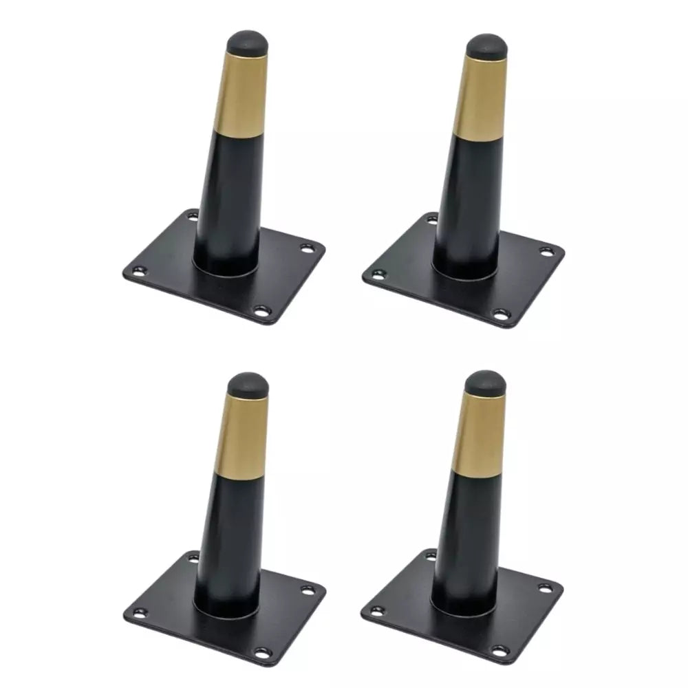 Ebco Round Black With Gold Sofa Leg 