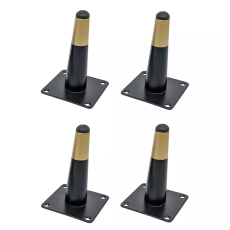 Ebco Round Black With Gold Sofa Leg 