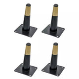 Ebco Round Black With Gold Sofa Leg