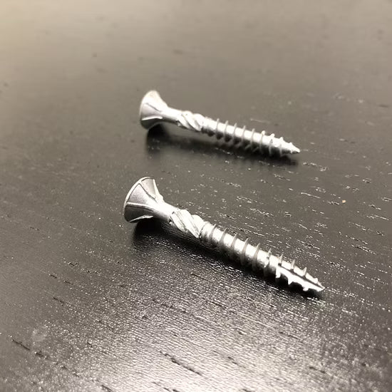 Ebco SS304 Pozi Recess CSK Head Chipboard Screw - Raw Stainless Steel