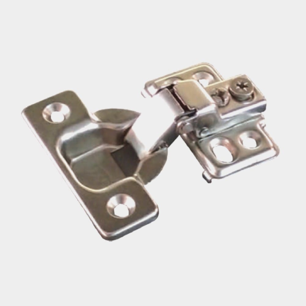 Ebco Short Arm Hinge with 4 Hole Mounting Plate