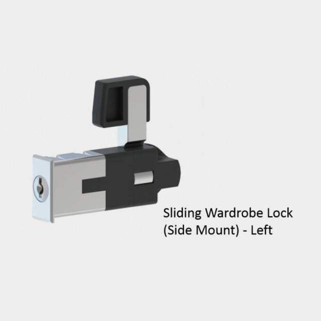 Ebco Sliding Wardrobe Lock - Side Mount