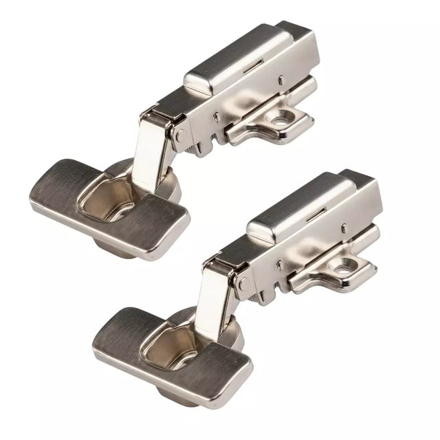 Ebco Slow Motion 'S' Click On Hinge (Set of 2) - Nickel Plated