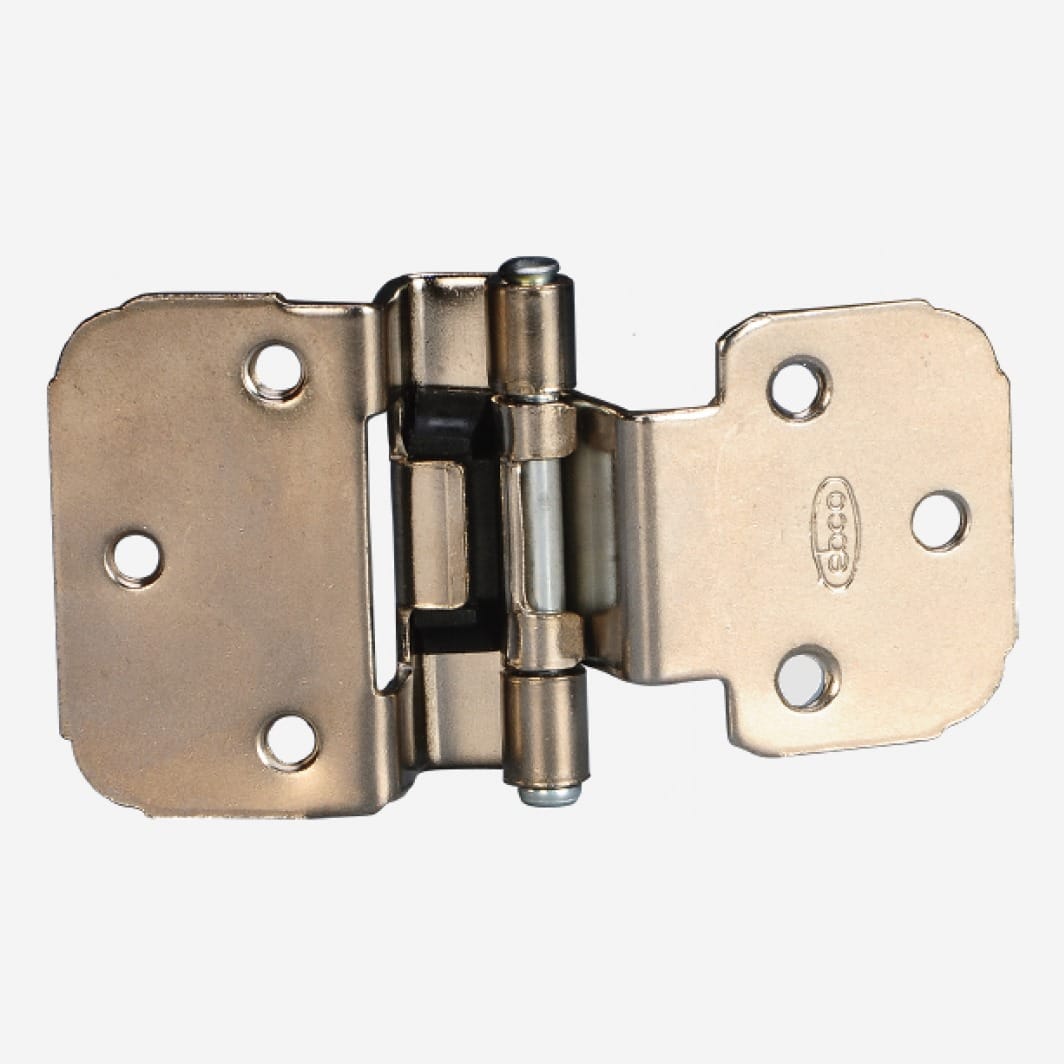 Ebco Spring Loaded Hinge - Black/Brown  Finish