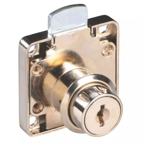 Ebco Square Lock Straight with Receiver Plate - 22 mm, Nickel Plated