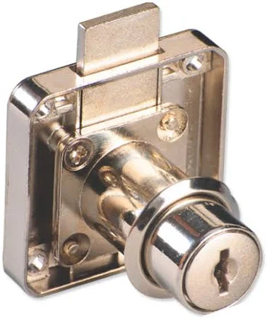 Ebco Square Lock 22mm Straight with Receiver Plate – Nickel Plated