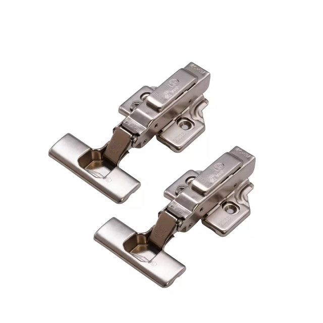 Ebco Thick Door Hinge for 15–35mm Doors with 3D Mount Plate Nickel Plated– Set of 2