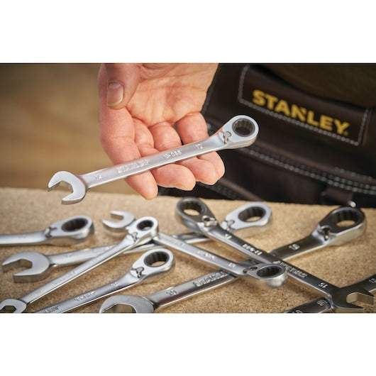 Stanley FatMax 8mm Anti‑Slip Ratcheting Wrench