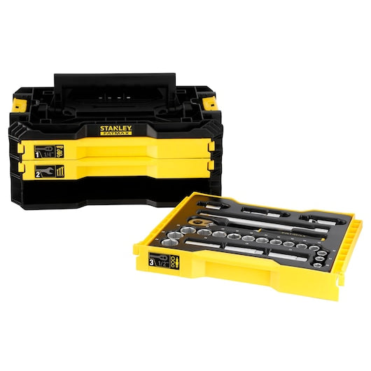 STANLEY® FATMAX® 3 Drawer Kit -1/4 in. & 1/2 in., 126 pc.