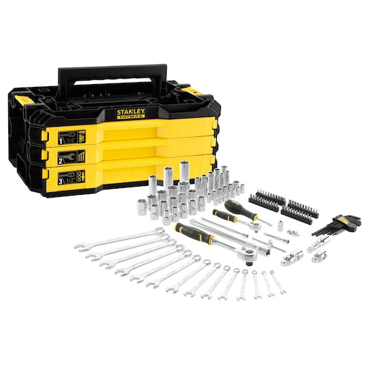 STANLEY® FATMAX® 3 Drawer Kit -1/4 in. & 1/2 in., 126 pc.