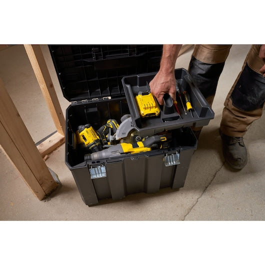 Stanley 20 Inch FatMax Pro-Stack Mobile Storage Box With 50 Kg Load Capacity