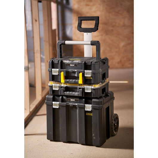 Stanley 28 Inch FatMax Pro-Stack Mobile Tower Trolley With 3 Elements