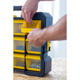 Stanley 18 Inch FatMax Portable Flip Bin Organizer With 7 Kg Load Capacity