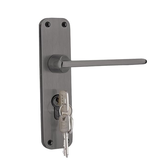 BM10 175mm Door Handle Set 1CK - Black Nickel (5636)