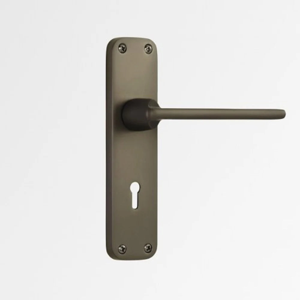 Godrej BM 10 175 mm Door Handle Set 2C Matte Black Nickel (5637)