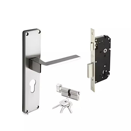 Godrej EVA 190 mm Door Handle Set 2C - Brass