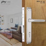 Godrej NEH07 240mm Door Handle Set 2C - Satin Steel