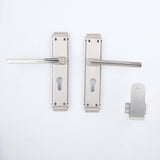 Godrej NEH08 240mm Door Handle Set 2C - Satin Steel