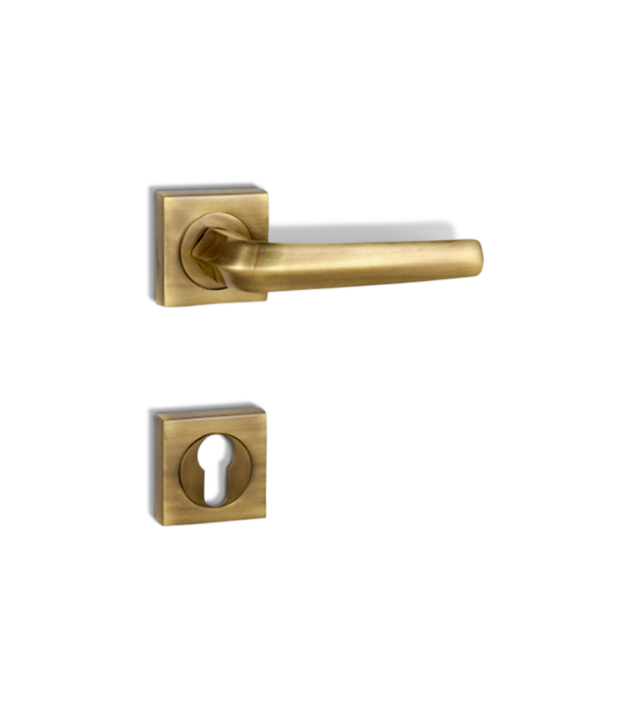 Godrej NEH20 200mm Handle & Lock Combo Antique Brass
