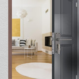BM10 175mm Door Handle Set 1CK - Black Nickel (5636)